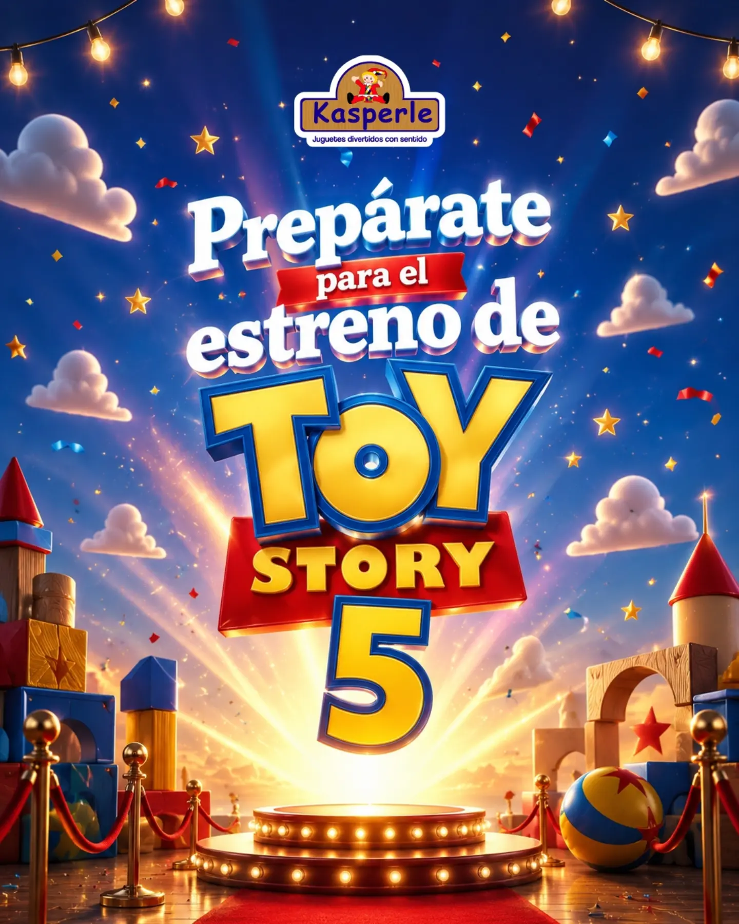 Key visual del estreno de Toy Story 5 para Kasperle