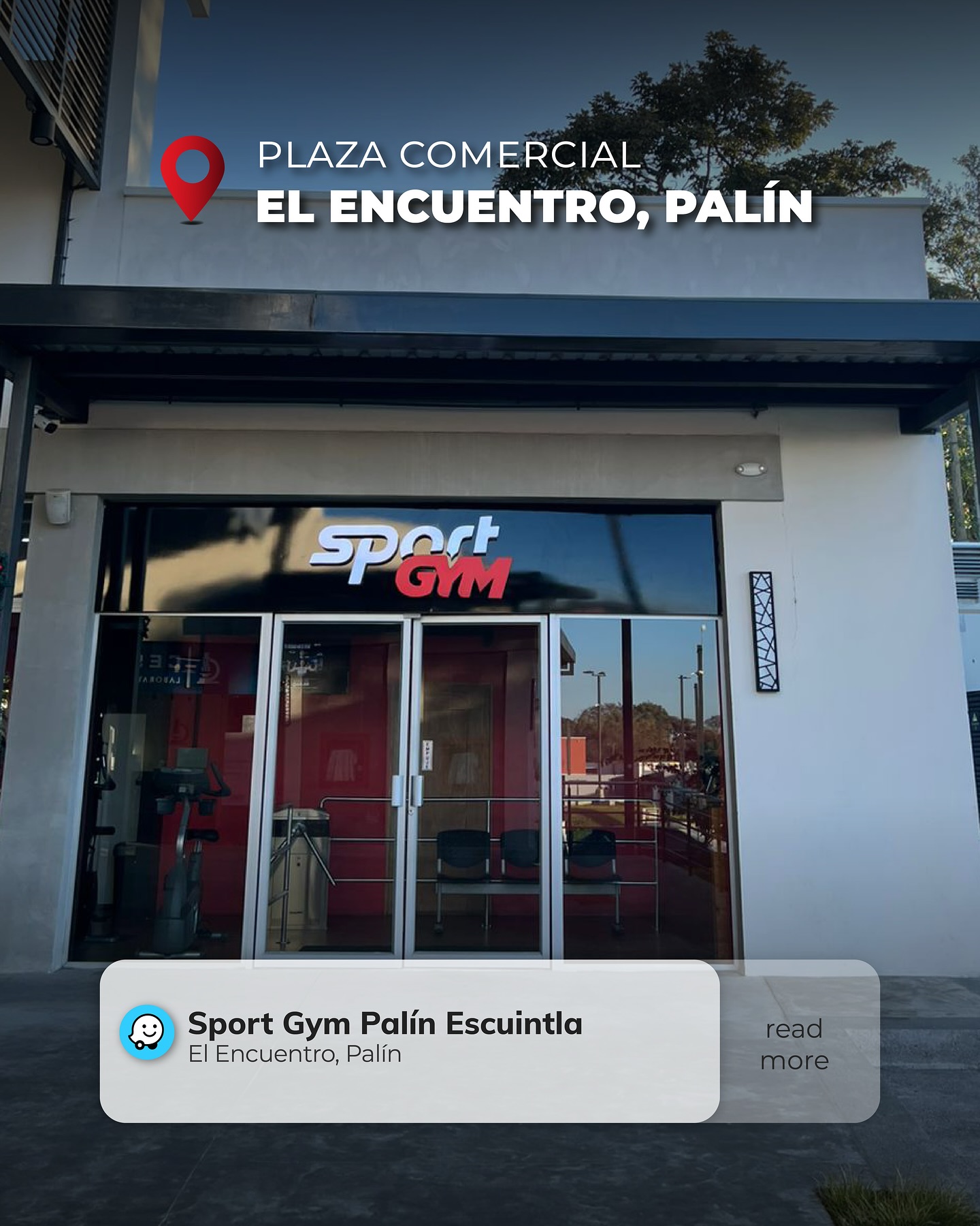 Fachada de Sport Gym en Plaza El Encuentro, Palin Escuintla